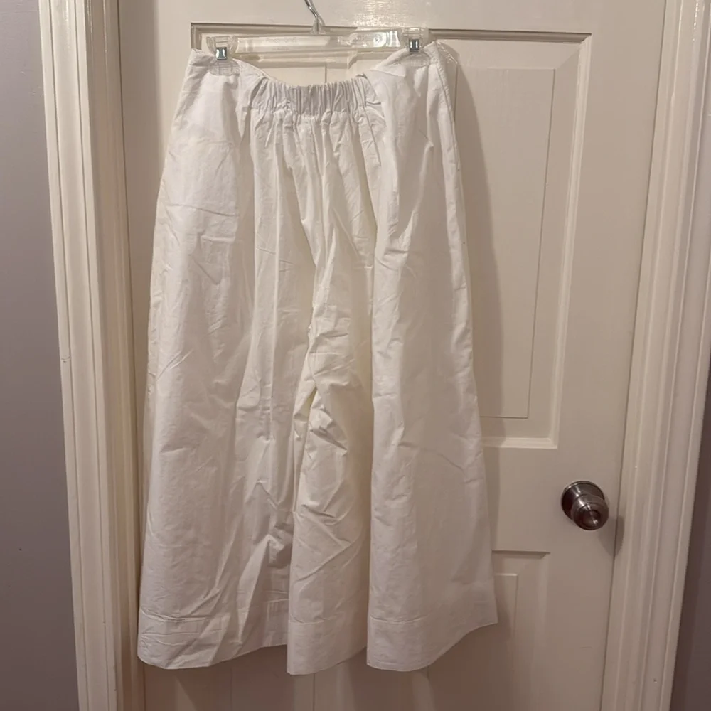 Free People ultra Wide leg White Pants size medium - Picture 4 of 4